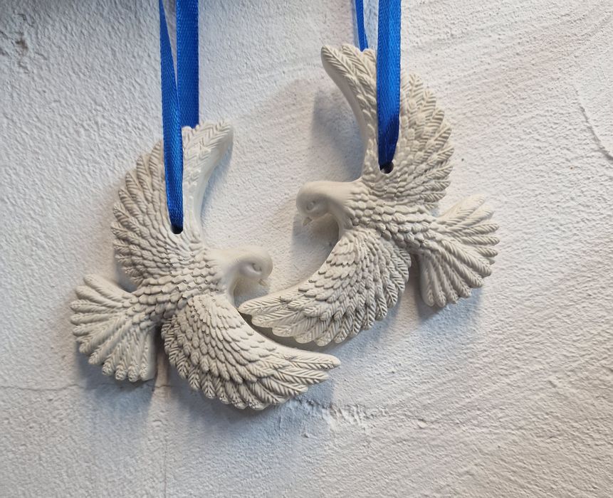 Горлиці, пара голубів декор