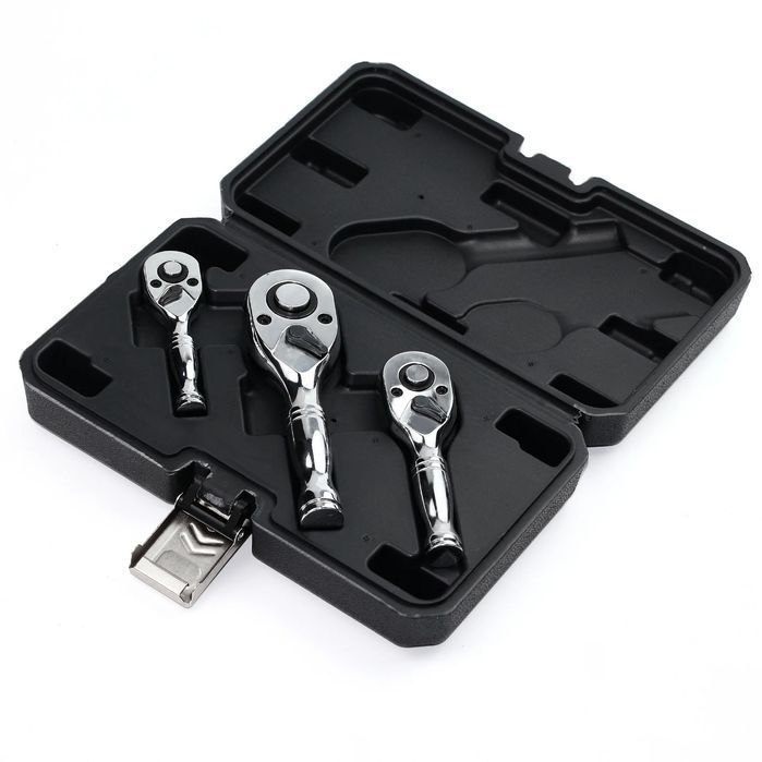 Набор укороченных трещеток набір 3шт тріщоток із короткою ручкою корот