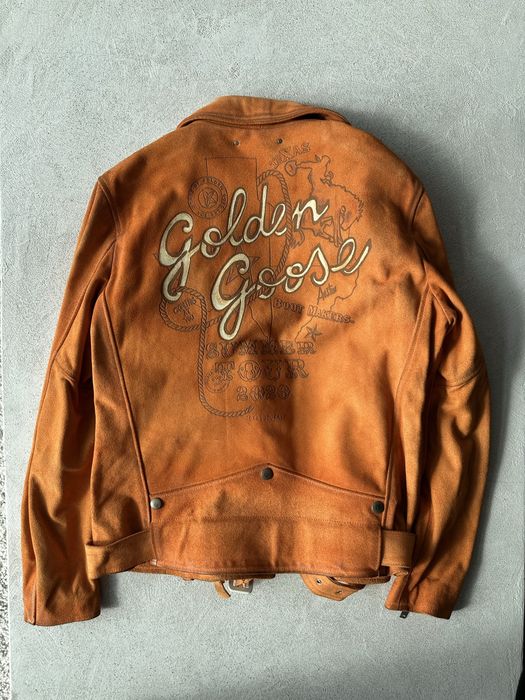 Golden Goose замшевая косуха biker jacket оригинал