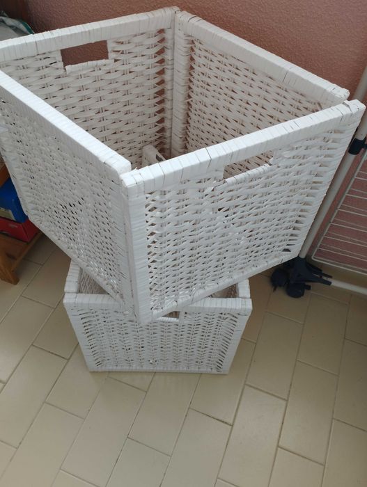 2 Caixas Verga Branca IKEA