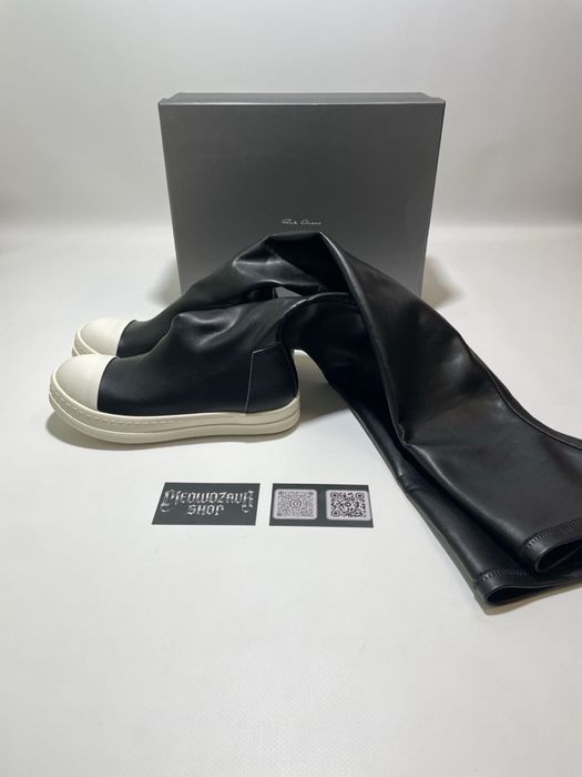 Rick Owens High Socks Leather
