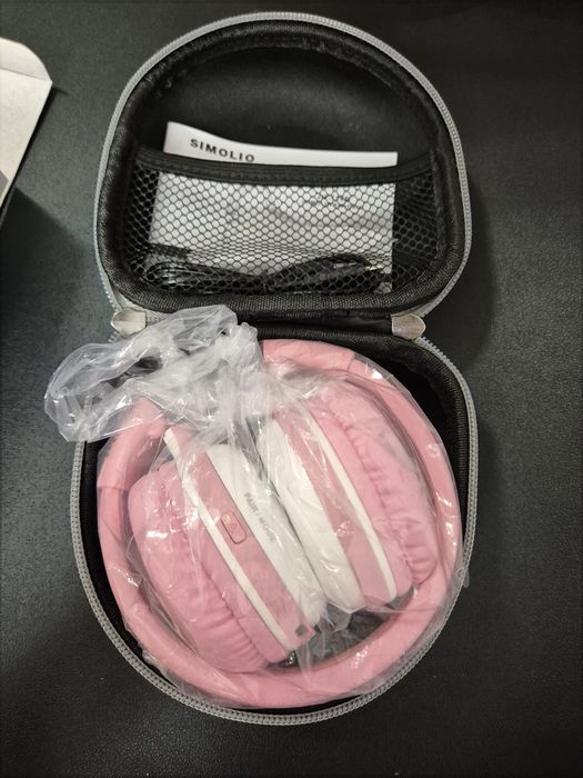 Słuchawki bezprzewodowe dla dzieci SIMOLIO KidyCast JH-714B Różowe ETUI