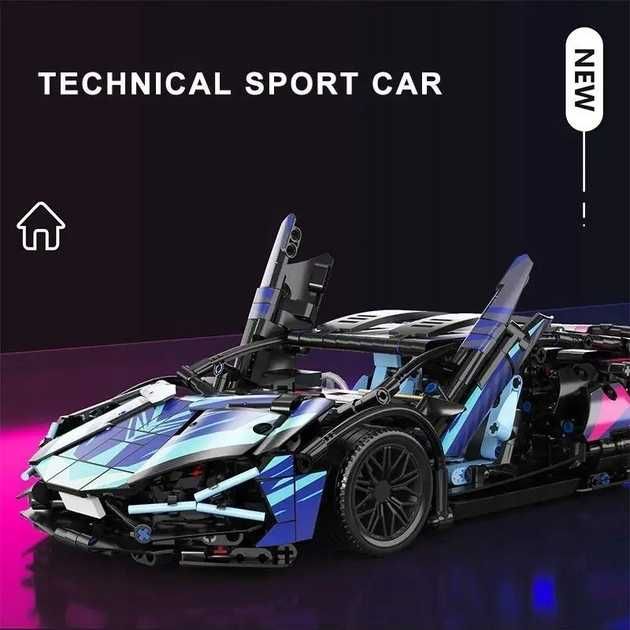 Zestaw Klocków Konstrukcyjnych Lamborghini Cyberpunk – 1314 El