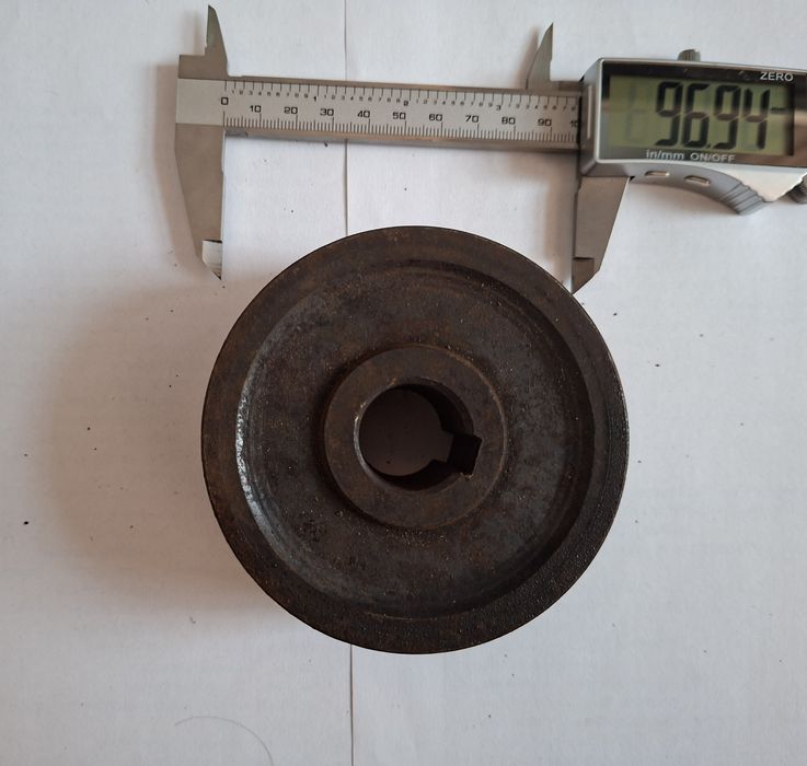 Koło pasowe dwupasowe średnica fi97mm, otwór 24mm