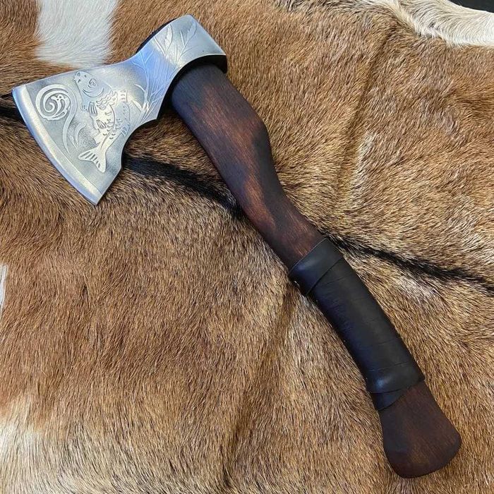 Подарунок військовому чоловіку Сокира ручної роботи Нептун ТопорTR30/1