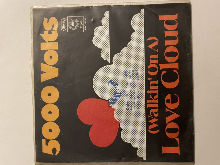 5000 VOLTS Walking on a Love cloud / The Late Late show, winyl 7”, EX