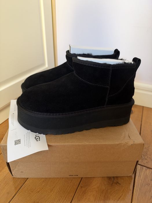 Ugg classic ultra mini platform czarne rozmiar 38 Nowe oryginalne