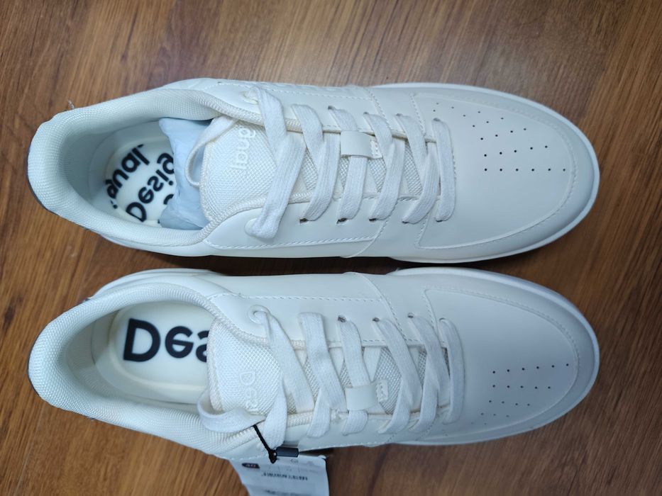 Trampki adidasy białe sneakersy Desigual 40