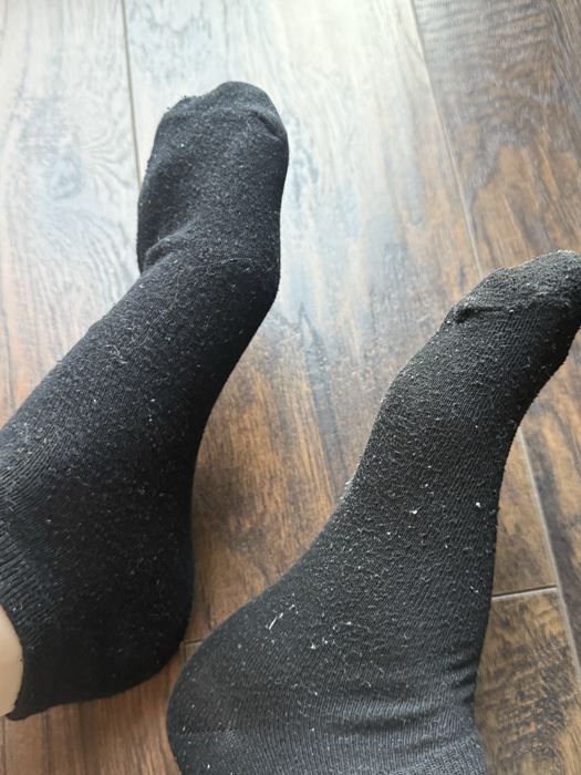 Używane skarpetki skarpety socks 38 czarne black stopki