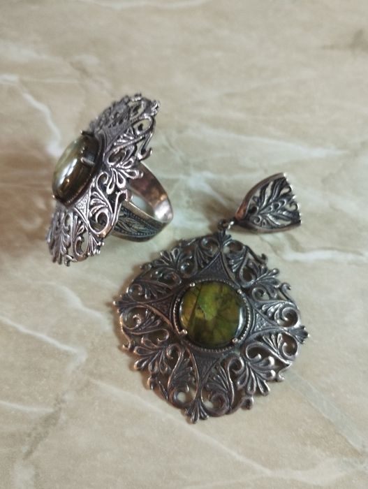 Серебро кольцо ,подвес