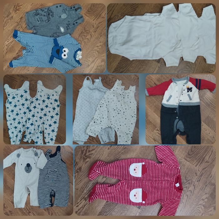 Бодики, человечки, комбенизоны на 3-6 месяцев, одним лотом
