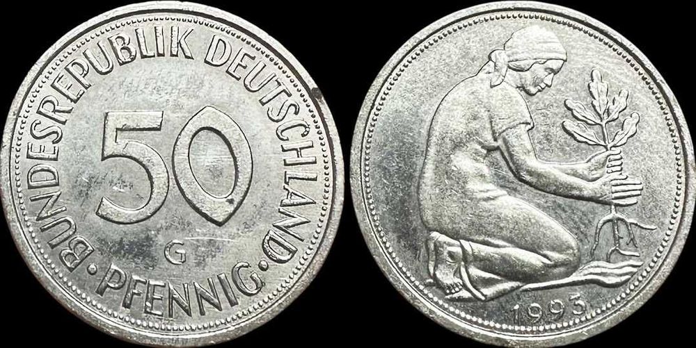 50 Pfennig - 1993 - Alemanha - G - Karlsruhe