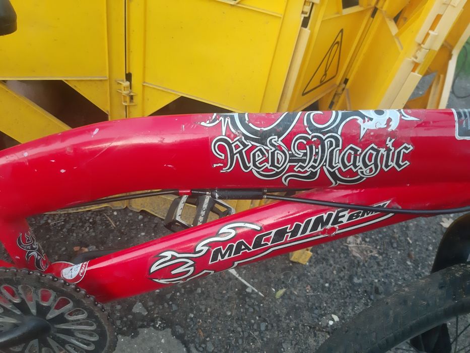 Rower Bmx Machine Red Magic 20 cali, pegi  freestyle