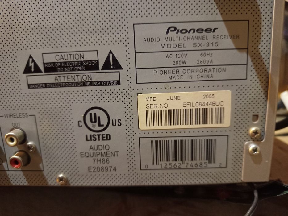 Sprzedam amplituner Pioneer SX-315