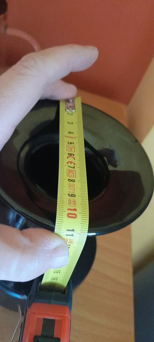 Czarny wazon Bolesławiec lata 80