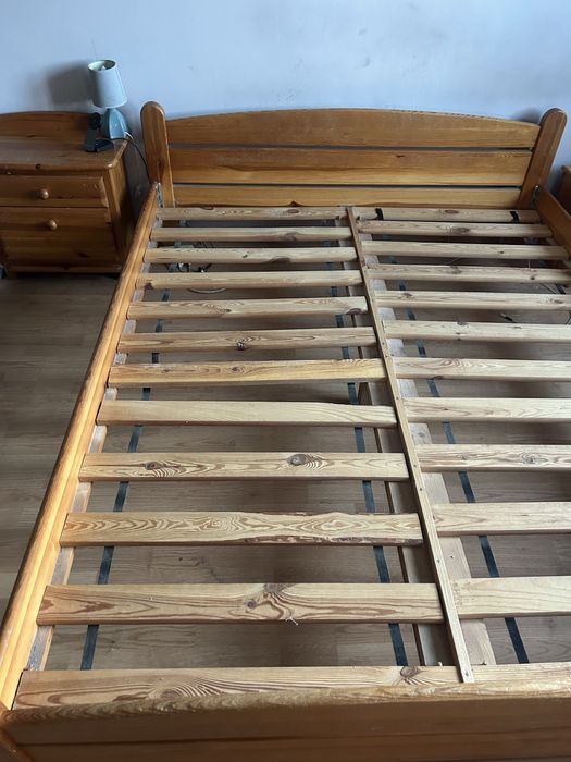 Łóżko drewniane stelaż rama 160x200