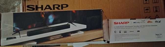 Sharp HT-SBW312. Nowy! System audio 2.1. Pilot, HDMI eARC. Dolby Atmos