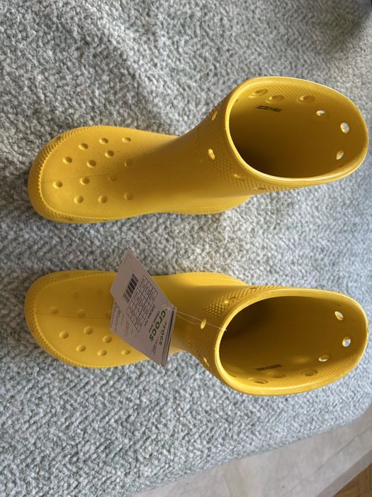 Kalosze Crocs Classic Boot żółte – nowe z metkami, rozm. 36–37