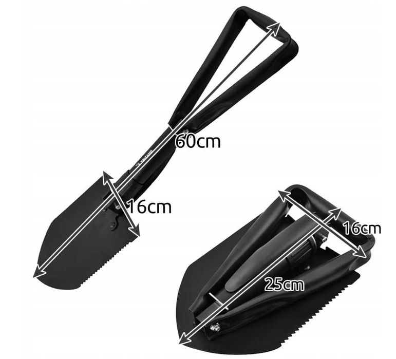 Łopata polowa składana – saperka wojskowa z funkcją kilofa i piły