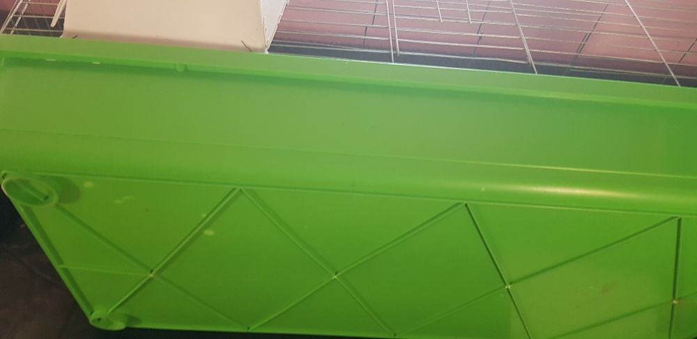 Duża klatka dla królika z wyposażeniem