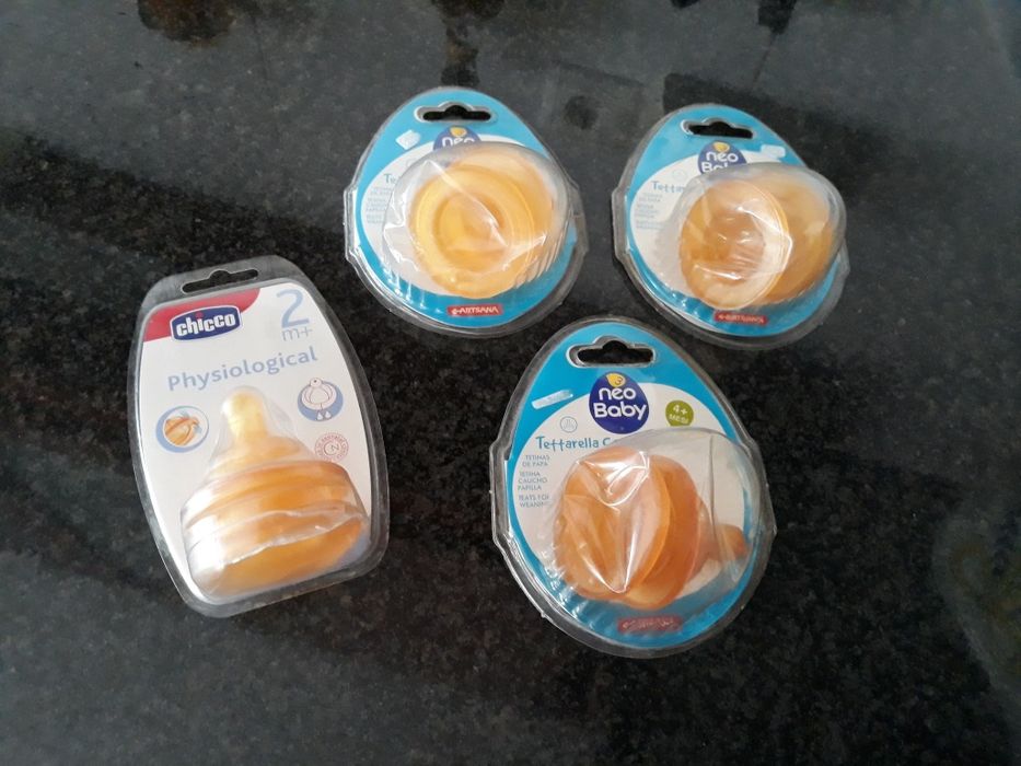 Tetinas Chicco/Avent/Nuk/Neo Baby e Baby Care NOVAS.