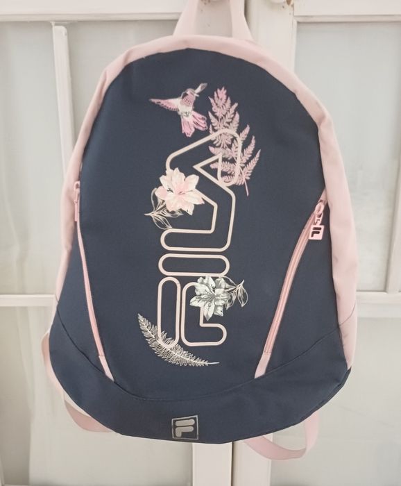 Рожевий рюкзак Fila + сумка для обуви