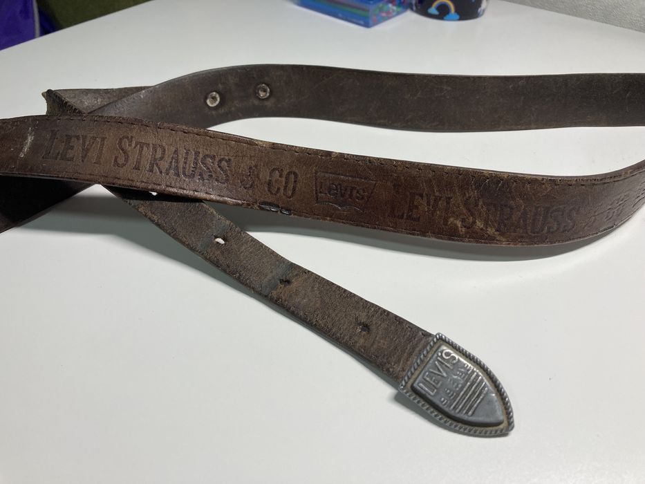Вінтажний шкіряний ремінь LEVI’S