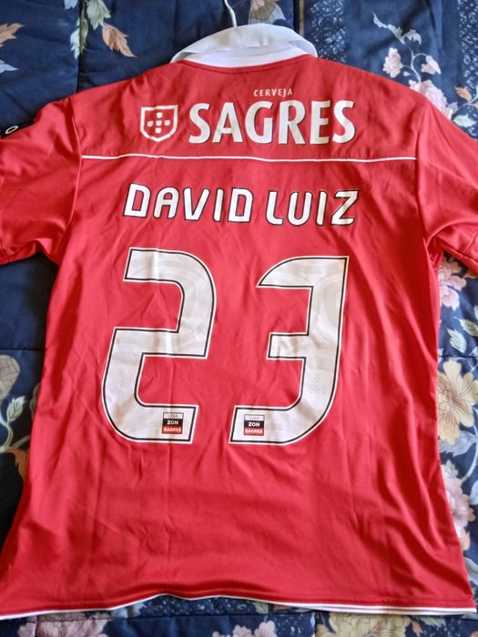 Camisola autografada de David Luiz do Benfica