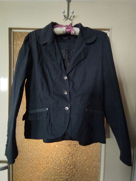 Kurtka marynarka grafitowa, granatowa