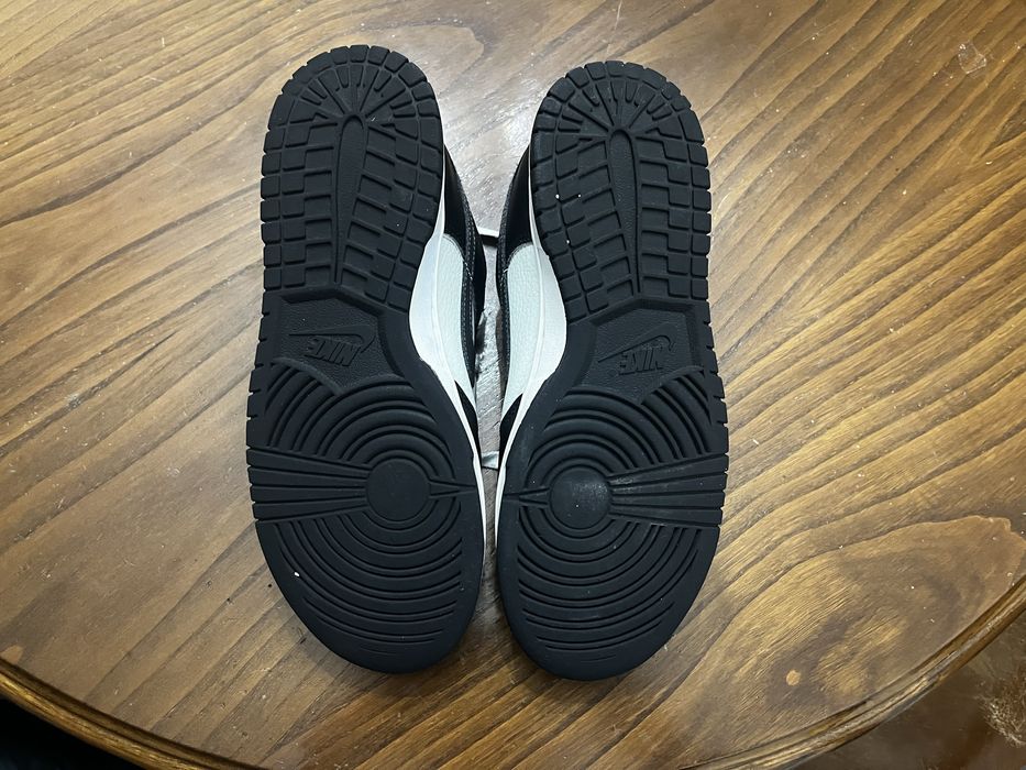 Nike Dunk Low na cor "Black Total Orange Mini Swoosh"