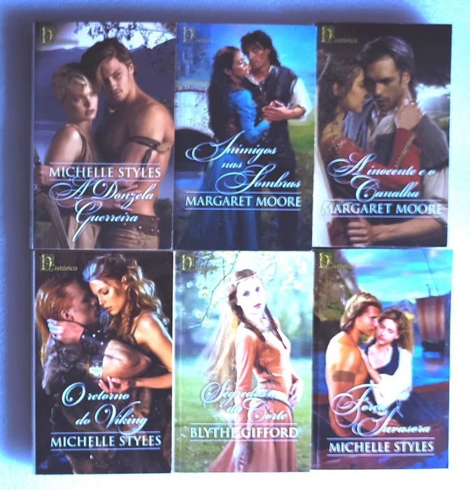 Harlequin - Romances Históricos- lote de 6 livros