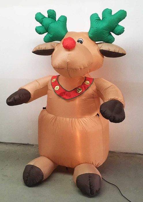 Antigo vtg ~ "INSUFLÁVEL de NATAL" ~ Com luz interior ~ Impecável ~ #1