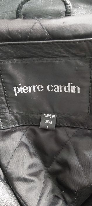 Kurtka skórzana Pierre Cardin czarna