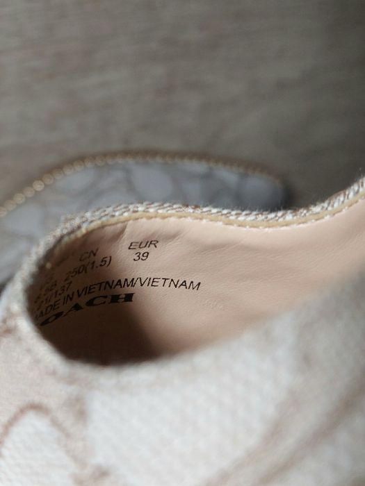 туфли балетки Coach Slingback Ballerina Flats in Signature Jacquard