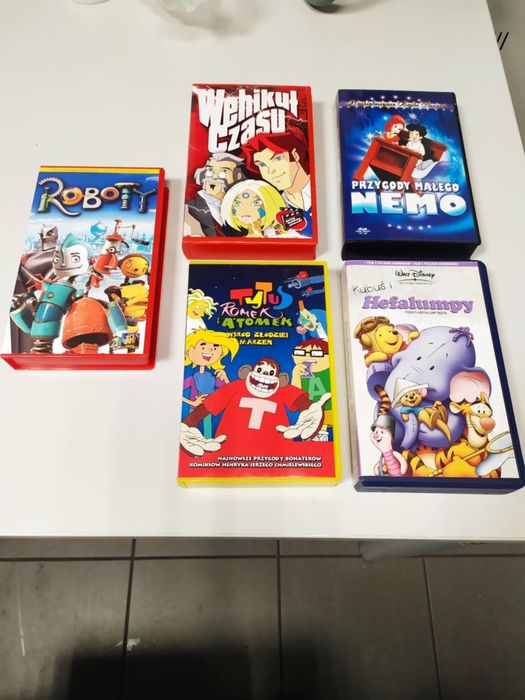 5 długometrażowych filmów animowanych Video VHS