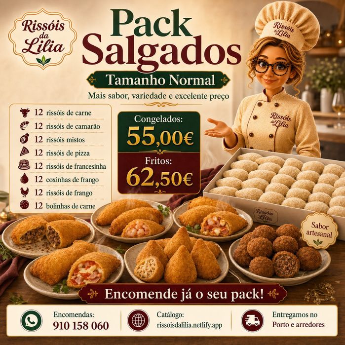 Vendo salgados pra fora e pra revenda