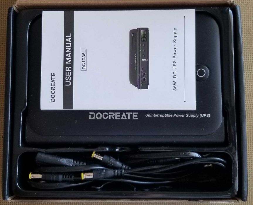 Джерело безперебійного живлення Docreate DC1036L EU UPS 36W