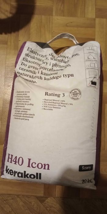 klej  żelowy kerakoll H40 Icon i klej gipsowy-T