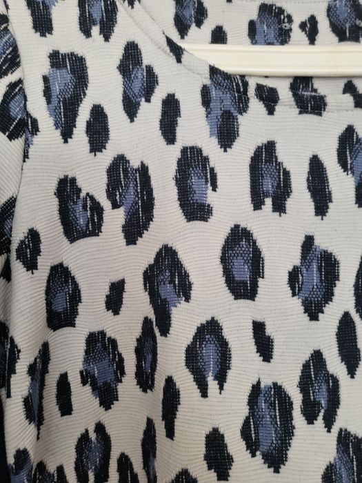 Sukienka niebieska panterka z lampasami L-XL Geisha