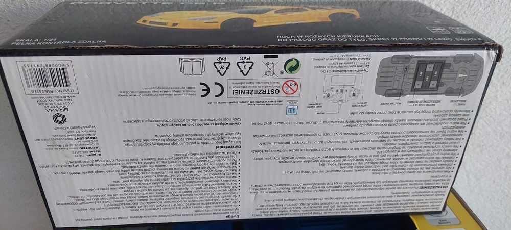 Auto zdalnie sterowane Corvetta C6.R, nowe auto na pilot