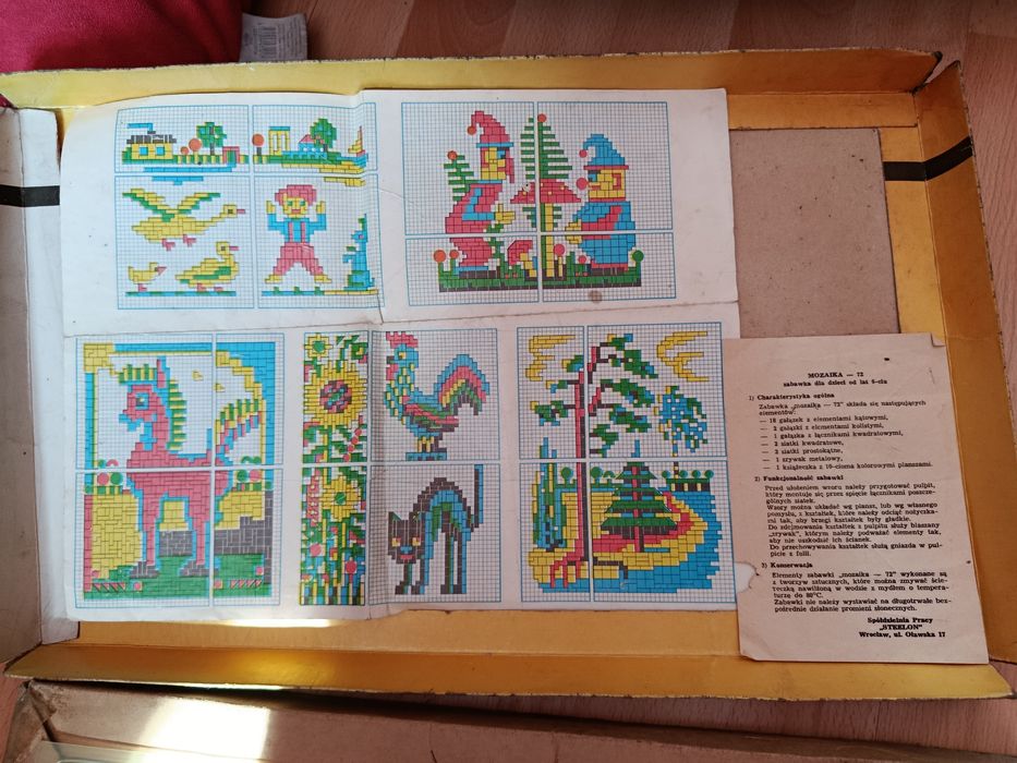 Stara gra dla dzieci mozaika 72 z prl