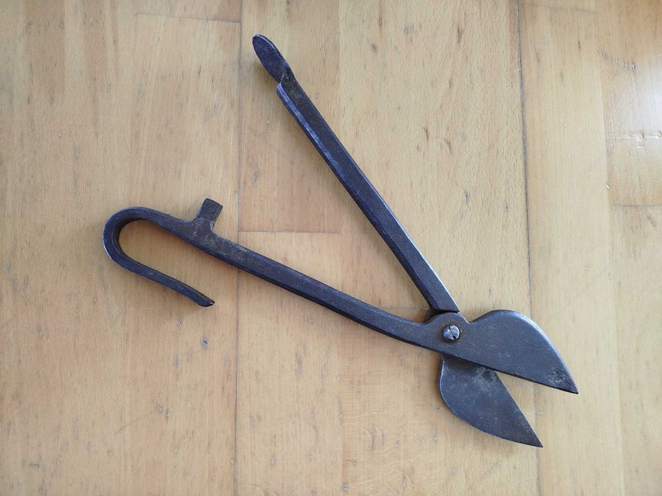 Ferramenta Antiga - Tesoura de Corte de Chapa, grandes dimensões
