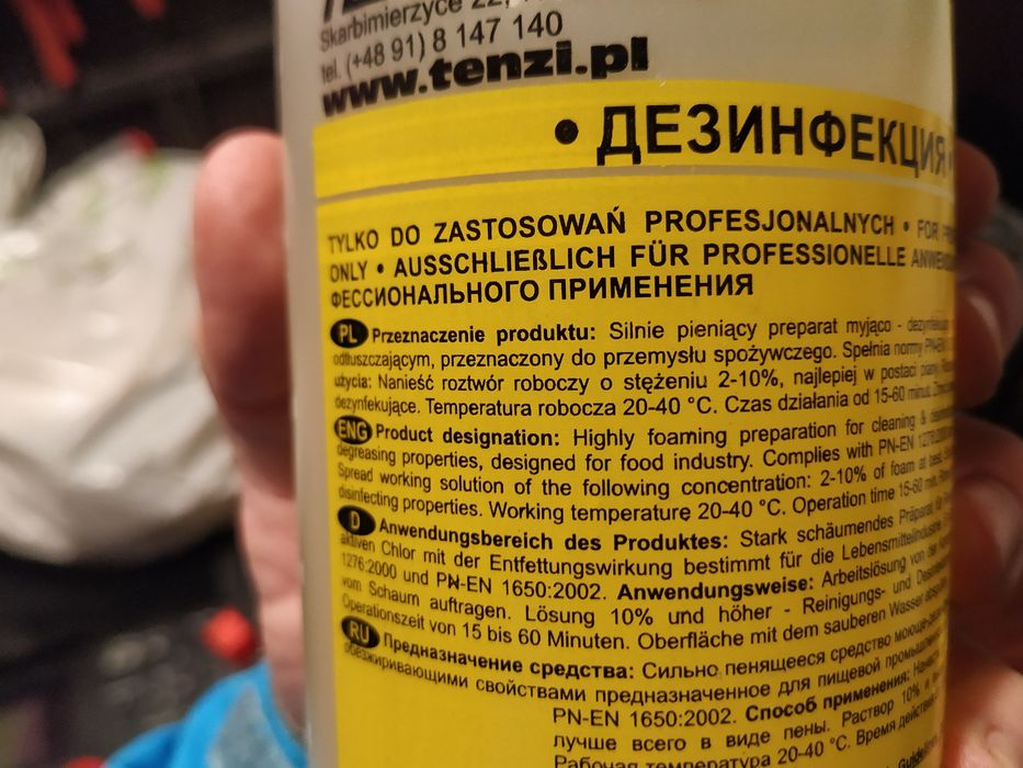 Płyn do dezynfekcji ,Bros na mech i glony, Gładź ,K2 czernidło do gumy