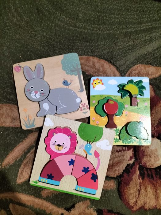 Сортеры-вкладыши, детские пазлы