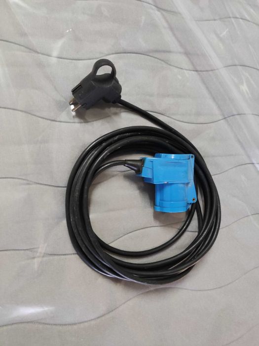 cabo extensão eletrica protec schuko CEE P17 com 1,5m