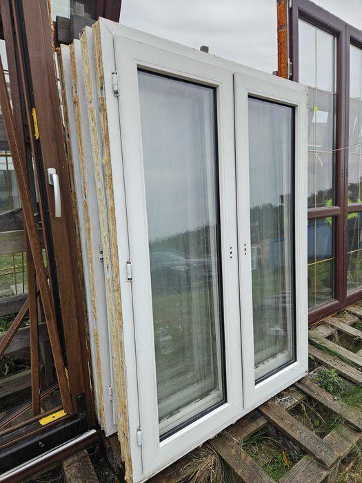 OKNA Plastikowe PCV Dwuskrzydłowe 120x165cm 7 sztuk okno białe