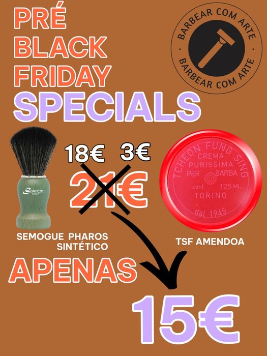 Conjunto Pincel Barbear + Sabao