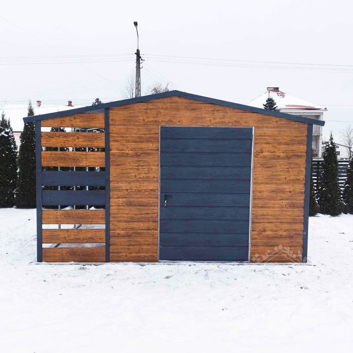 Domek Ogrodowy Schowek 2,5x2 wiata 1x2 okno drewnopodobny 2x2 ID435