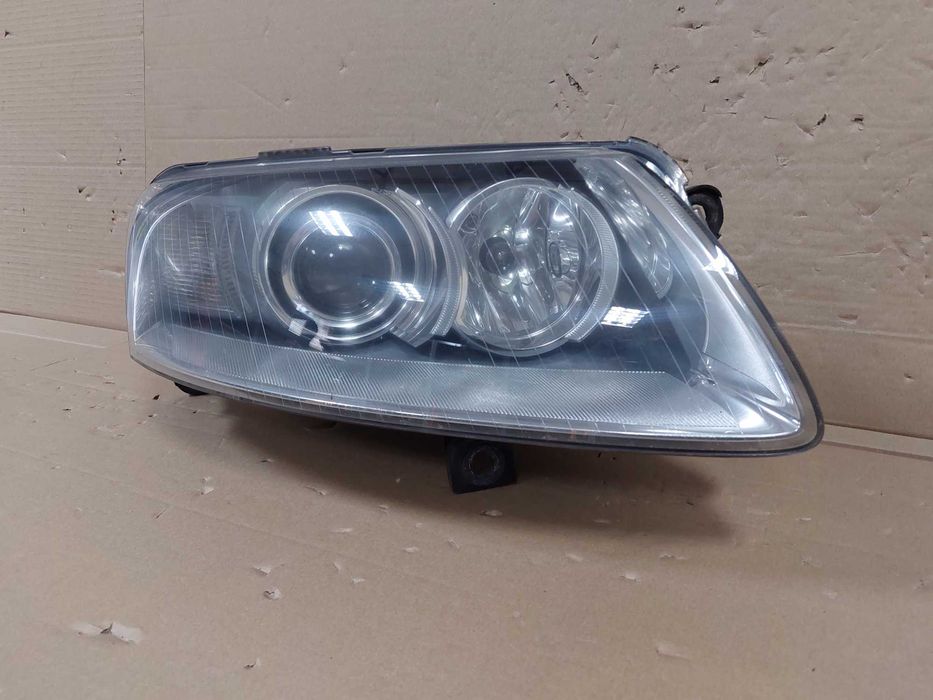 Audi A6 C6 S6 04-08r lampa przód prawa Bi Xenon Skrętny 11pin HELLA EU KPL BDB