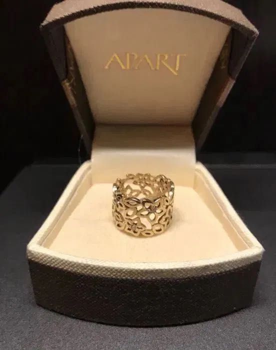 585 złoty pierścionek Apart kwiatki ażurowy 14k ażur ażurowa kwiaty